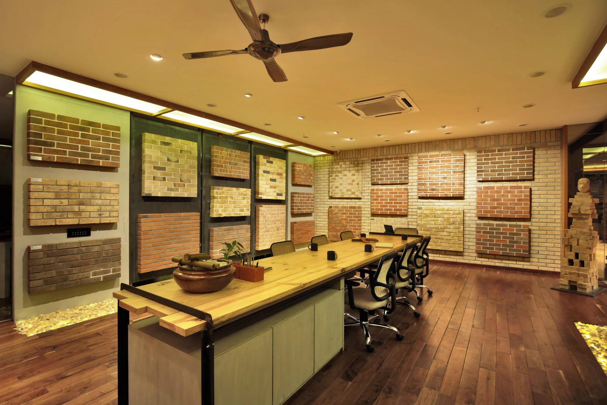 Material samples at our separate Ahmedabad display studio